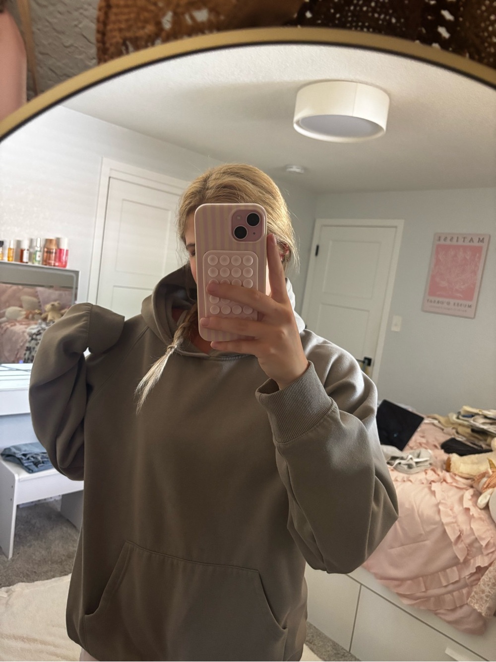 Amazon Taupe Oversized Hoodie Sweatshirt